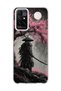 Redmi 10 2022 Compatible Samurai Full Moon Printed Transparent Phone Case