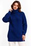 New Season Women's Oversize Turtleneck Long Knit Sweater – Soft Textured, Comfortable Fit