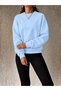 Women's 3 Thread Crew Neck Raglan Sleeve Oversize Sweatshirt 0320 - 3