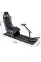 مقعد محاكاة السباق مع حامل عجلة قيادة قابل للتعديل لـ Logitech G29، Thrustmaster، Xbox، PS4 - 3