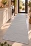 Aura Modern Patterned Anthracite Color Bath Mat – Non-Slip Base, Water Absorbent, Quick Drying (40X120) - 8