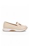 Buckle Detailed Thick Sole Stylish Comfortable Beige Women's Casual Shoes Loafer 067 26K - 2