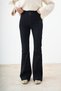 Women's Vertical Stitching Detailed Spanish Flare Jeans Navy Blue