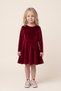 Girl's christmas velvet dress
