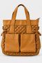 Gabriel Women's Quilted Large Size Hand and Shoulder Bag-Tan