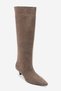 Bally Mink Suede Genuine Leather Women's Short Heeled Boots - 6