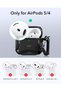 لأغطية AirPods 5/4، متوافقة مع MagSafe، غطاء مغناطيسي، باللون الأسود - 2