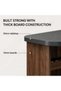 Andrei Wine Cabinet Sturdy Home Bar Organiser Cupboard Mod - 4