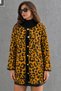 Women's Leopard Patterned Cardigan - Tan - 3