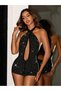 Short jumpsuit, black - 3