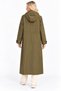 Waist-Tie Hooded Lined Cap - 7