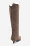 Bally Mink Suede Genuine Leather Women's Short Heeled Boots - 7