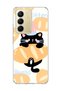 Realme C75 Compatible Black Cat Bread Printed Transparent Phone Case
