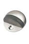 Milano Mcs Door Stopper Half Round 45 mm x 25 mm - Silver Door Hardware for Locks & Cylinders - Durable Door Stopper for Home & Office Use - 2