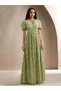 Rochie maxi, verde - 5