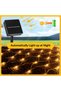 أضواء شبكية تعمل بالطاقة الشمسية للاستخدام الخارجي 3×2 متر مع 192 مصباح LED وجهاز تحكم عن بعد ومؤقت - 5