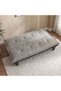 Manolo Fabric Sofabed | Convertible Sleeping Sofa Bed | Comfortable Living Room Furniture L 165 xW 80 xH 73 cm - Grey - 5