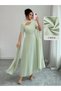 Rochie maxi, verde - 6