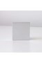 Milano Aura Single Blank Plate - Brushed Silver Finish Durable Fire Retardant Pc Material/Silver Point Red Copper Electrical Switches And Sockets