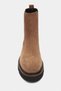 Lennon Desert Dark Beige Suede Leather Thick Sole Women's Chelsea Boots - 5