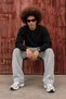 Men's Polo Collar Buttoned Casual Black Sweater - 5