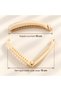 Set of 6 Pastel Colored Banana Clips 10 cm - 2