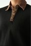 Women's Denim Detailed Polo Neck Knitwear Sweater - 6