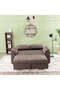 Balmond 3 Seater Fabric Sofabed Brown - 5