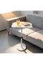 Cloud Small Coffee Table, Cute White Bear Side Table with Height Adjustable, Sofa End Table for Snac