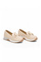 Buckle Detailed Thick Sole Stylish Comfortable Beige Women's Casual Shoes Loafer 067 26K - 4