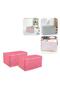 Practical Zippered Socks Bag 2 Pack Pink