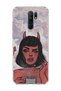 Redmi 9 Compatible Horned Girl Cloud Printed Transparent Phone Case