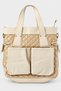 Gabriel Women's Quilted Large Size Hand and Shoulder Bag-Cream