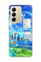Realme C75 Compatible Transparent Phone Case with Jellyfish and City Print