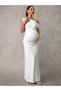 Rochie maxi, alb - 8