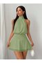 Rochie mini, verde - 6