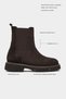 Lennon Bitter Brown Suede Leather Thick Sole Women's Chelsea Boots - 2