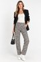 Women's Leopard Patterned Elastic Waist Detailed Wide Leg Knitwear Trousers - 2