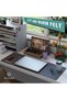Large Felt Desk Protector Mat and Pad (Dark Gray, 30x80cm) - 5