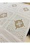 Square Patterned Openwork Scallop Fabric |   Cotton Brode Fisto - 2