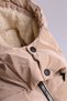 Girl's Coat with Plush Inside and Waist Belt - 26K 5075 - 3