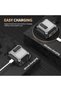 حافظة متوافقة مع AirPods 5 و 4 مع قفل آمن، متينة، بخطوط بيضاء - 4