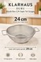 Duru Double Handle Steel Kitchen Strainer 24 cm – Pasta, Vegetable and Fruit Strainer - 2