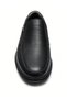 Kemal Aygün-Forelli Men's Genuine Leather Slip-On Shoes – Orthopedic Sole, Anatomical Support, Black - 7