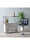 Rhoda Bar Stool Black 53 X 49 X 94cm