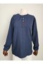 Women's Lycra Winter Knitwear for Middle Age and Above, Mother's Combed Cotton Blouse, New Season, Buttoned, Twisted Pattern, Elastic Sleeves - 2