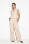 Women's High-Waisted Pants Lined Vest Top and Bottom Set 9257 60281047 - 4