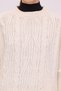 Oversize Knitted Sweater with Hairbraid Design - 5