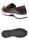 Buckle Detailed Thick Soled Stylish Comfortable Brown Wrinkled Women's Casual Shoes Loafer 062 - 5