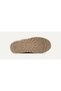 Women's Printed Suede Sheepskin Lined Decorative Lace-Up Boots with Logo Charm and Platform Sole Sand Boots & Boots - 7